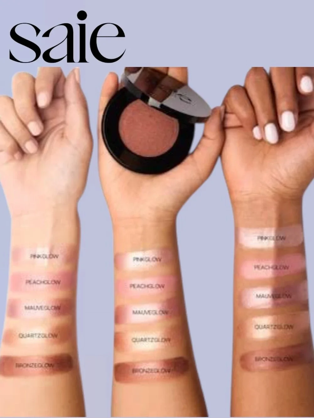 SAIE Peach Glow CREAM Highlighting Blush -New